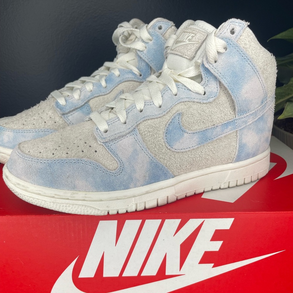 Nike Sky Blue and White High-Tops
